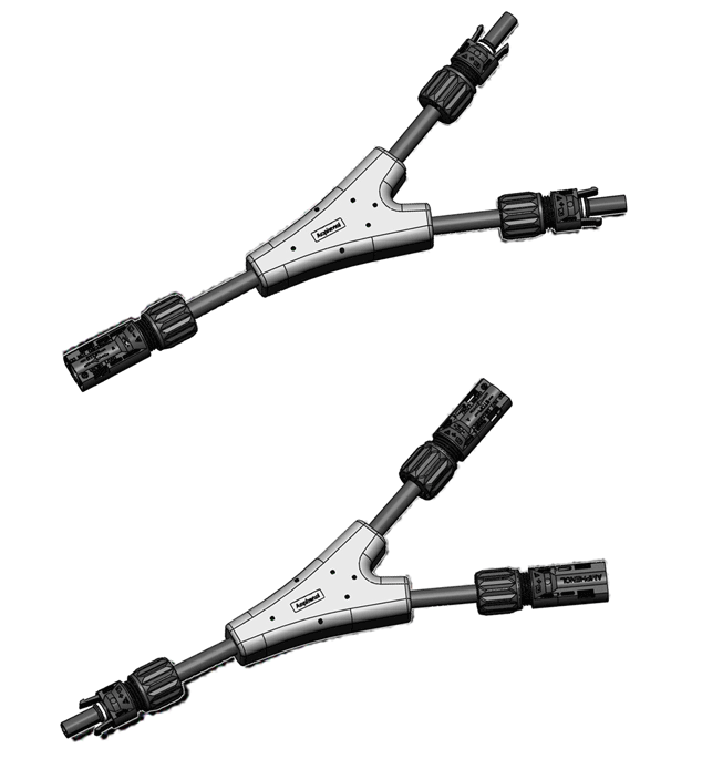 PVコネクタ分岐ケーブル Y字型（1000V/1500V対応）