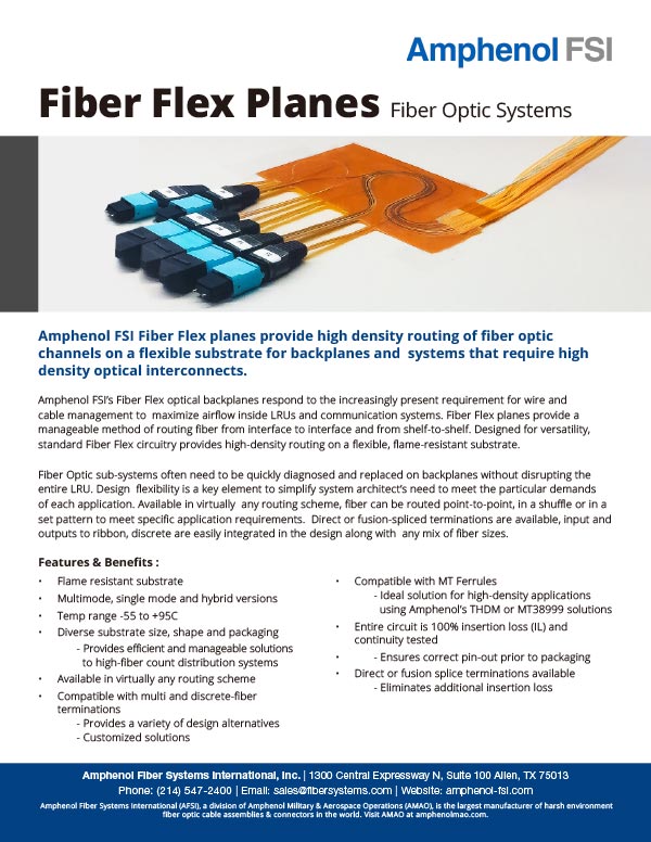 Fiber Flex Planes