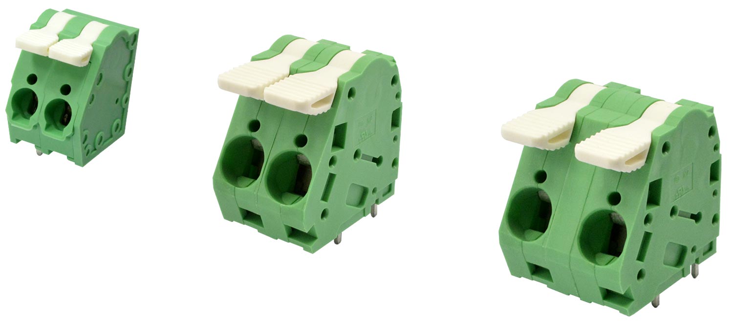 スプリング接続式 端子台－レバー式