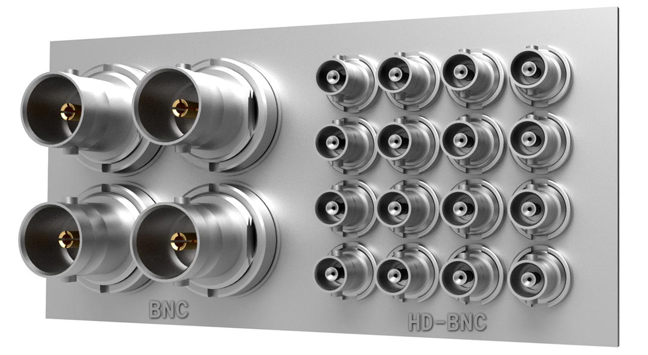超小型HD-BNCシリーズ、標準BNCの4倍高密度な実装が可能